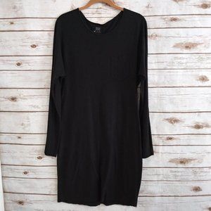 Brochu Walker Soft Knit Long Sleeve Black Dress Size Small